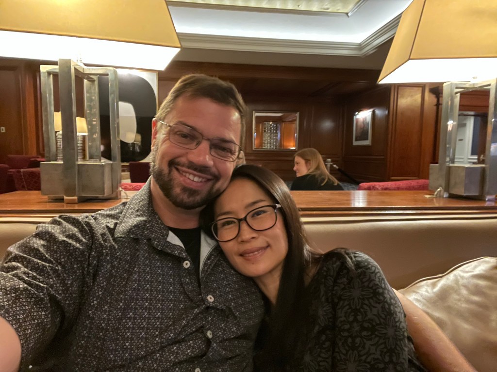 Dave and his wife, Jeab at the Ritz Carlton St. Louis